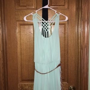 Light teal dress